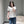 Celine 26SS Color-blocked Neck T-shirt White in Cotton 898941