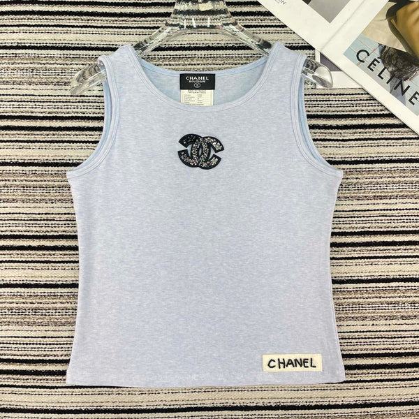 Chanel Vest Gray in Cashmere 133561