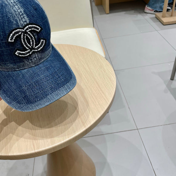 Chanel Baseball Cap Blue in Denim 192108