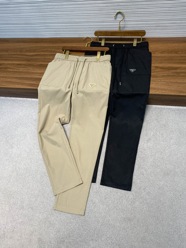 PRA26SS Drawstring Casual Pants in Cotton Twill 134819
