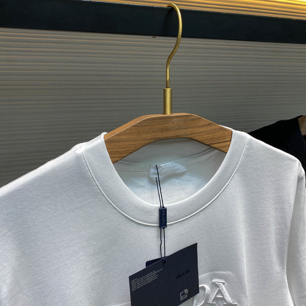 PRA26SS Basic Crew Neck Short-Sleeve T-Shirt in Knit Cotton Fabric 905162