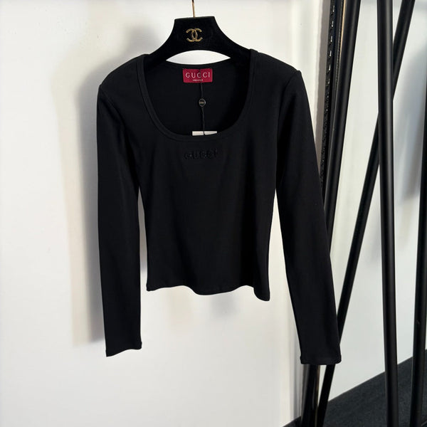 GG  Slim Fit Long Sleeve Base Layer Top in Cotton