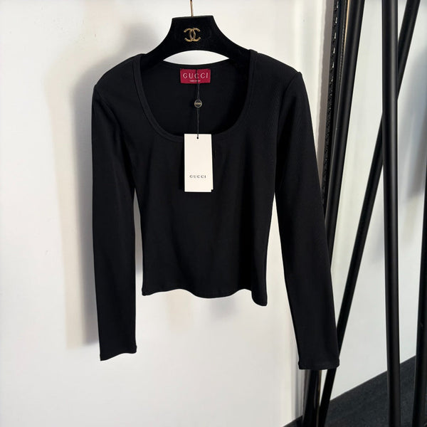 GG  Slim Fit Long Sleeve Base Layer Top in Cotton