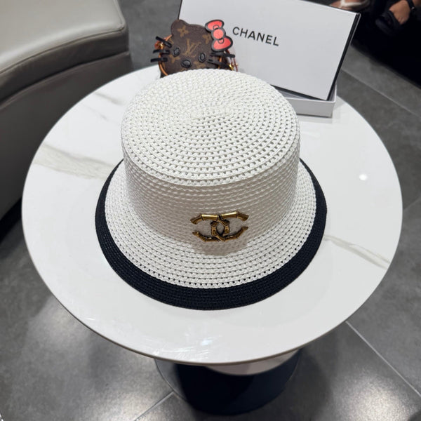 Chanel 26 Bucket Hat White in Straw 197775
