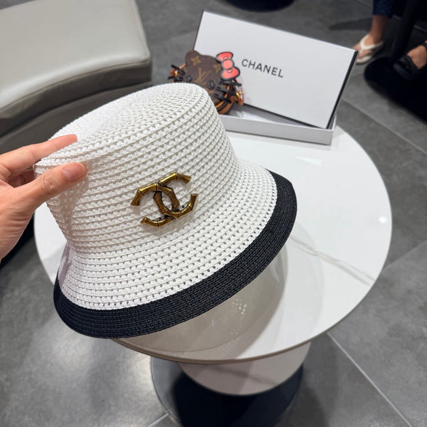 Chanel 26 Bucket Hat White in Straw 197775