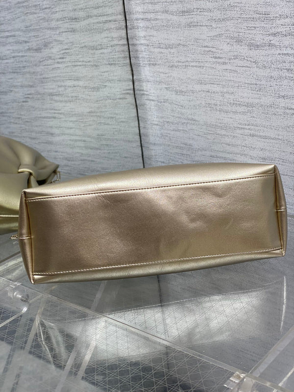 Dior 26 Bow Chain Bag in Gold Lambskin