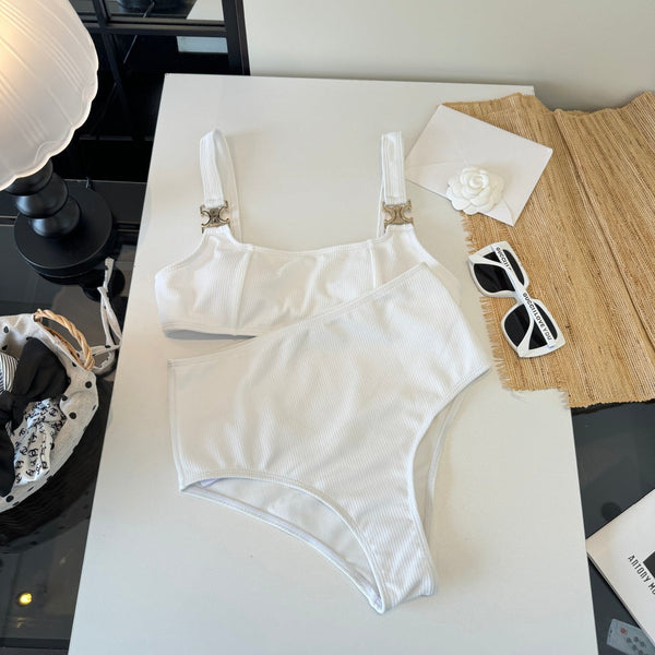 Celine Swimsuits White Cotton 201805