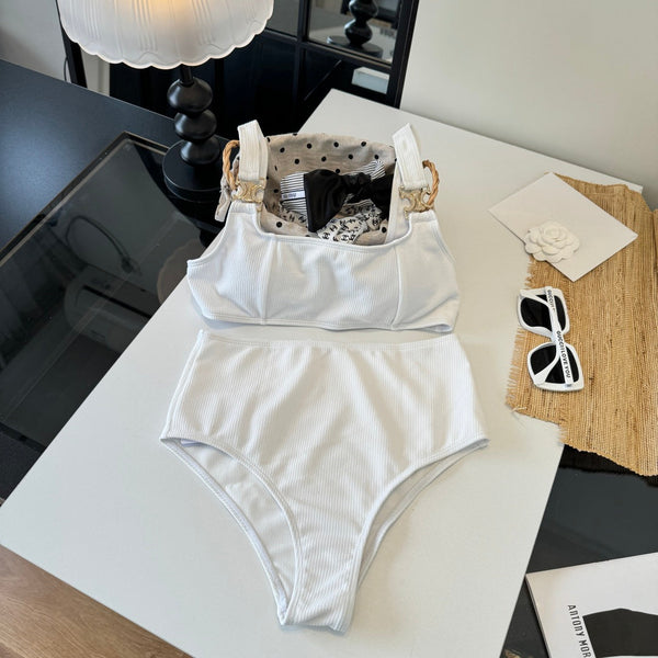 Celine Swimsuits White Cotton 201805