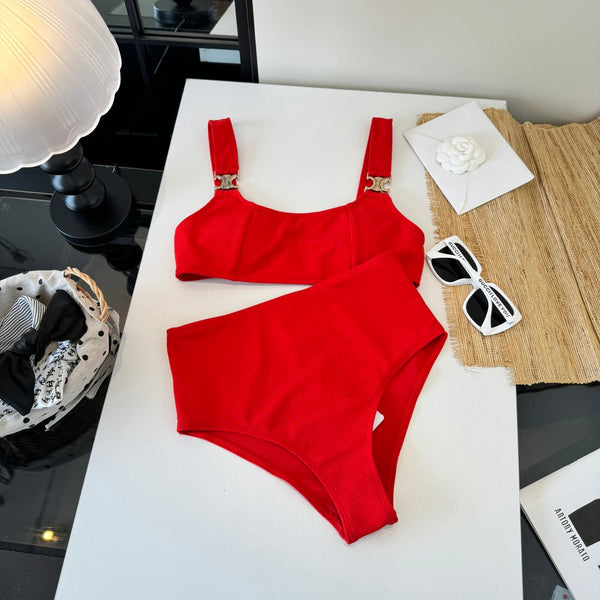 Celine Swimsuits Red Cotton 201806