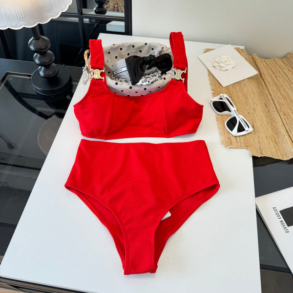 Celine Swimsuits Red Cotton 201806