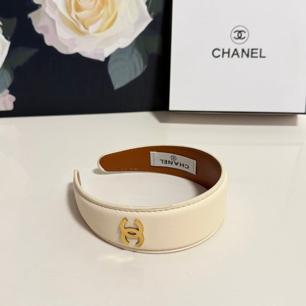 Chanel Headband Cream in Microfiber Leather 201920