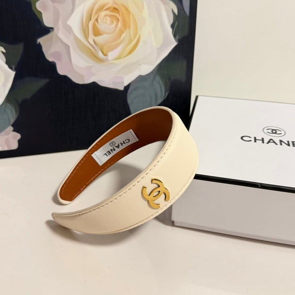 Chanel Headband Cream in Microfiber Leather 201920