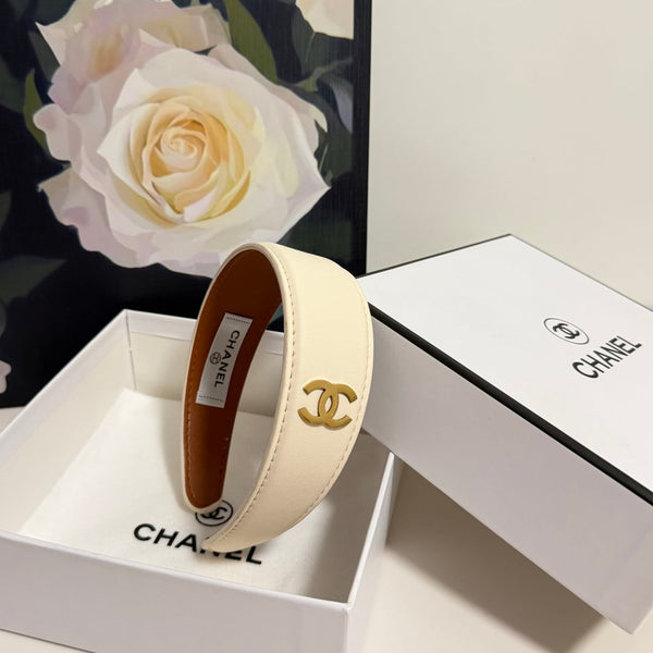 Chanel Headband Cream in Microfiber Leather 201920