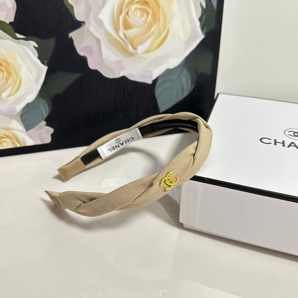 Chanel Headband Beige in Cloth 201913
