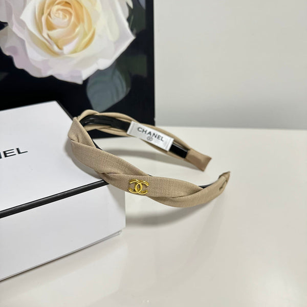Chanel Headband Beige in Cloth 201913