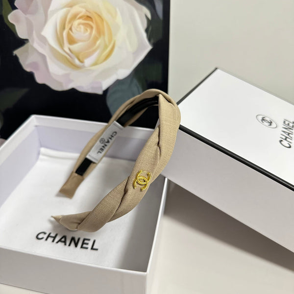 Chanel Headband Beige in Cloth 201913