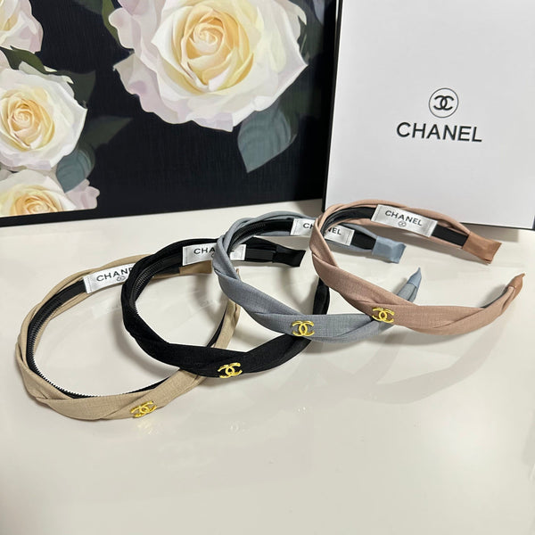 Chanel Headband Grey in Cloth 201912