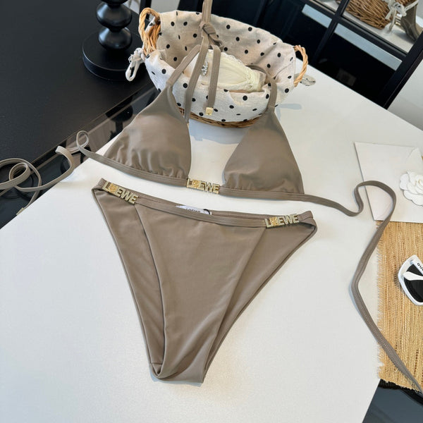 Loewe Bikini Swimsuit Grey in Cotton 20459