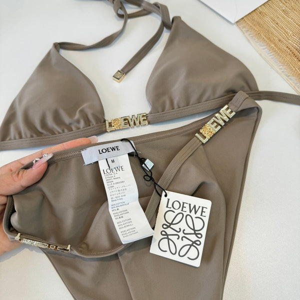 Loewe Bikini Swimsuit Grey in Cotton 20459