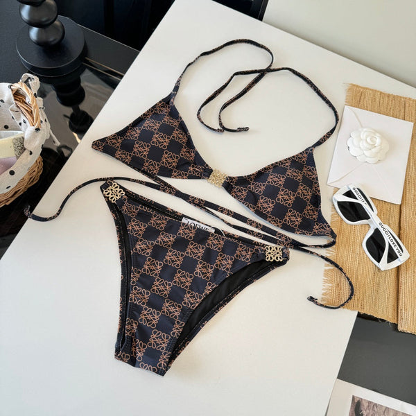 Loewe Vintage Bikini Dark Brown in Cotton 201822