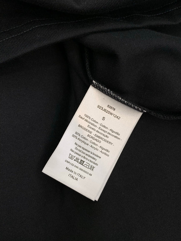 Dior Crew Neck Short-sleeved T-shirt Black in Cotton 200640