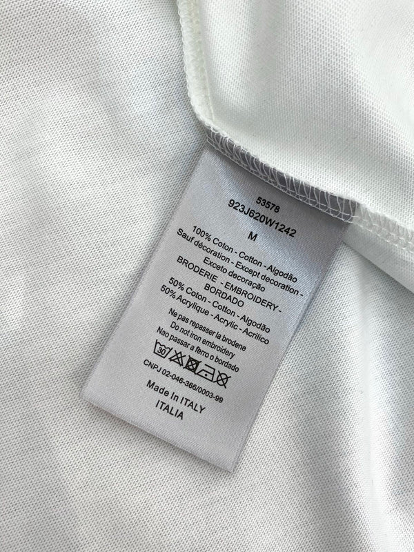 Dior Crew Neck Short-sleeved T-shirt White in Cotton 200639