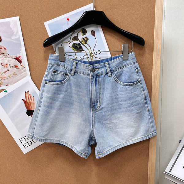 Dior Pocket Print Denim Shorts Blue in Cotton 188839