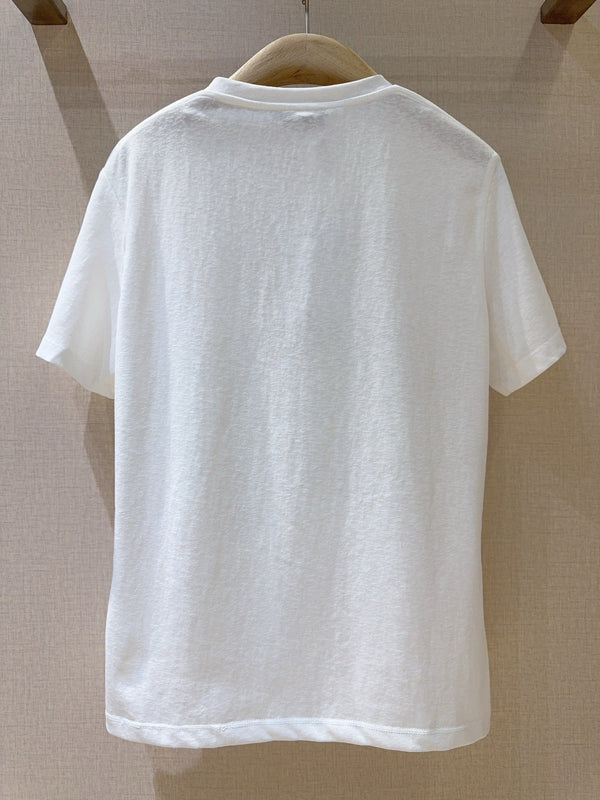Dior Short-sleeved T-shirt White in Cotton 193375