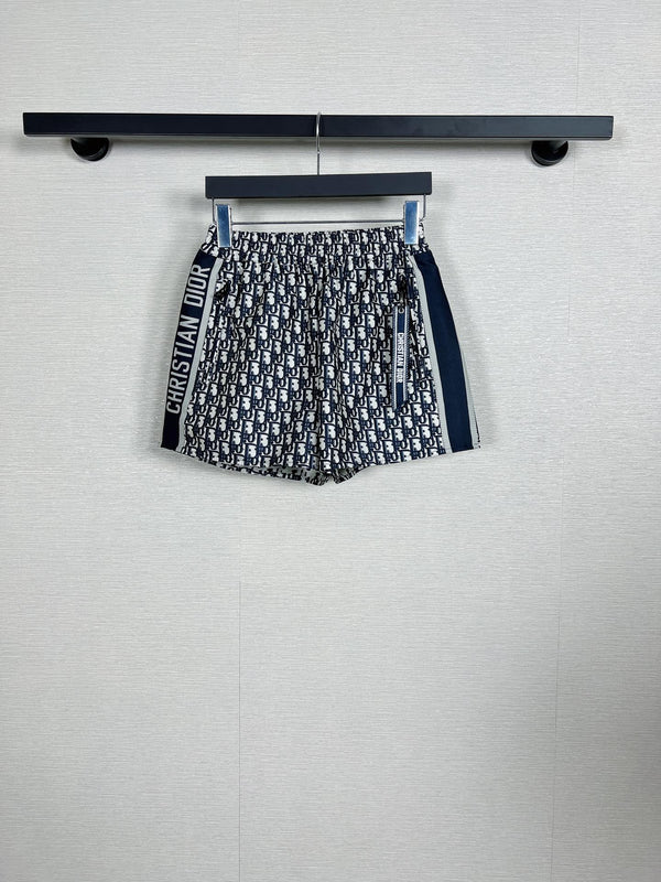 Dior Monogram Casual Culottes Navy Blue in Cotton Fiber 353859