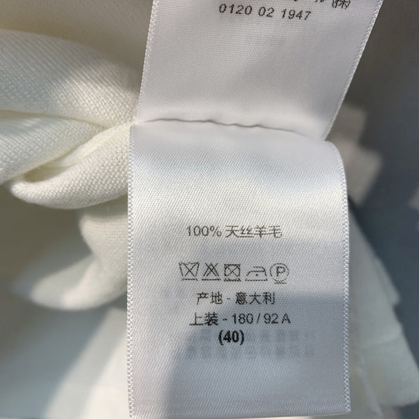 Dior 26 Letter Print T-shirt White in Tencel Wool 363089