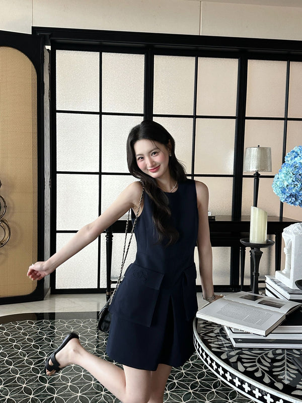 Chanel Dress Black in Acetate 202467