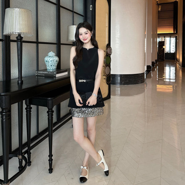 Chanel Heiress Dress Black in Acetate 202471
