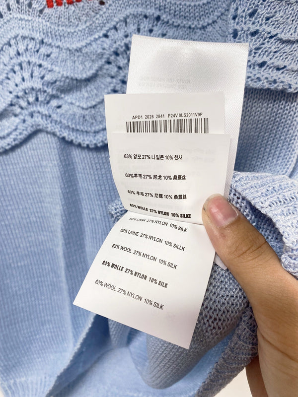 Miumiu Vest Blue in Wool 207967