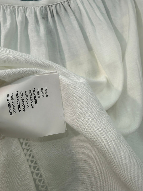 Miumiu Midi Skirt White in Cotton 207816