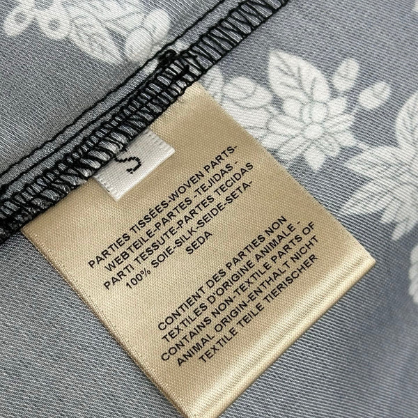 HM 26 Printed Tie-Waist Dress Black in Mulberry Silk 180946