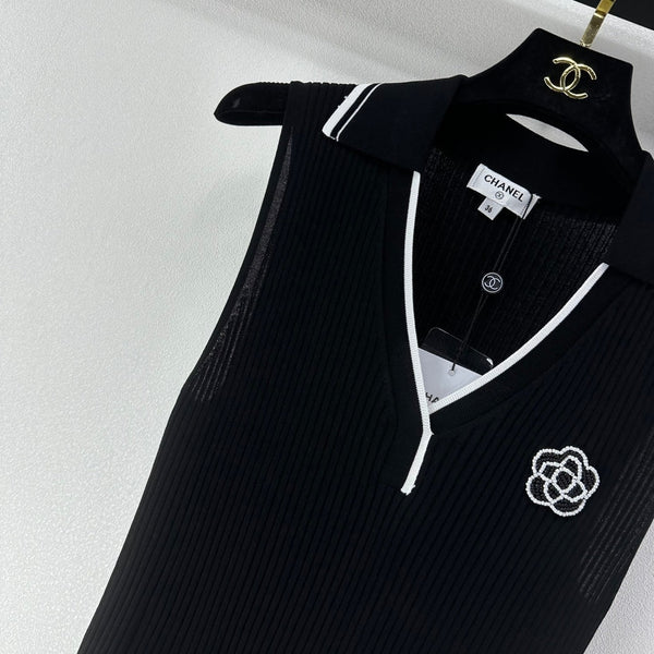 Chanel Vest Black in Polyester 365301