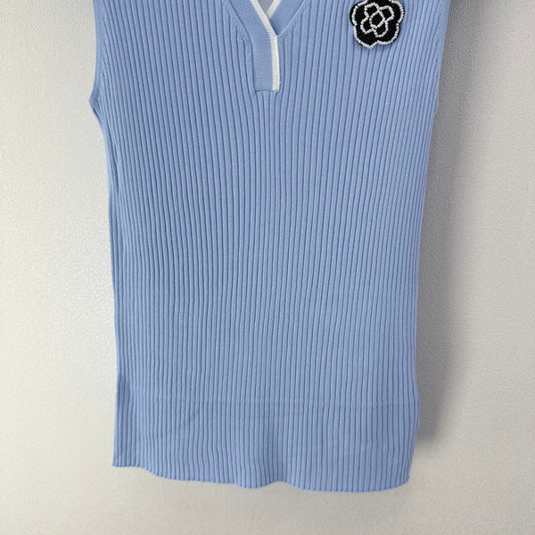 Chanel Vest Blue in Polyester 365299
