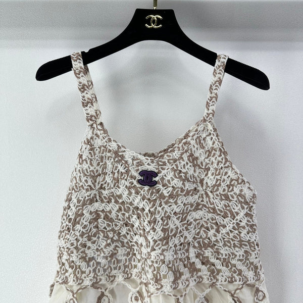 Chanel Lace Camisole Beige in Wool 361031
