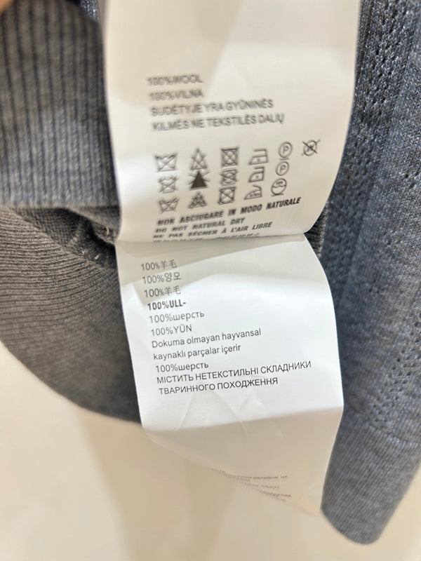 Miu Miu Wavy Lace Vest Gray in Wool 218889