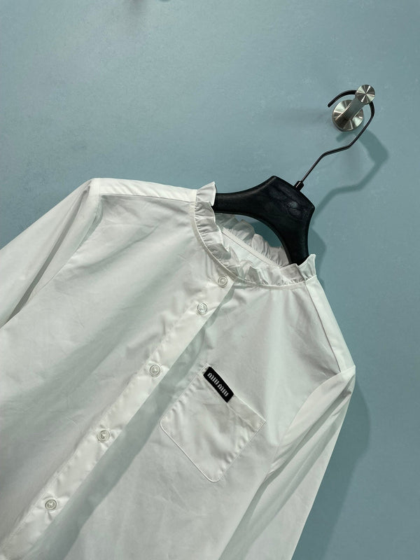 Miu Miu Shirt White in Cotton 218514