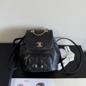 Chanel Affinity Duma Backpack 20cm Black in Cowhide