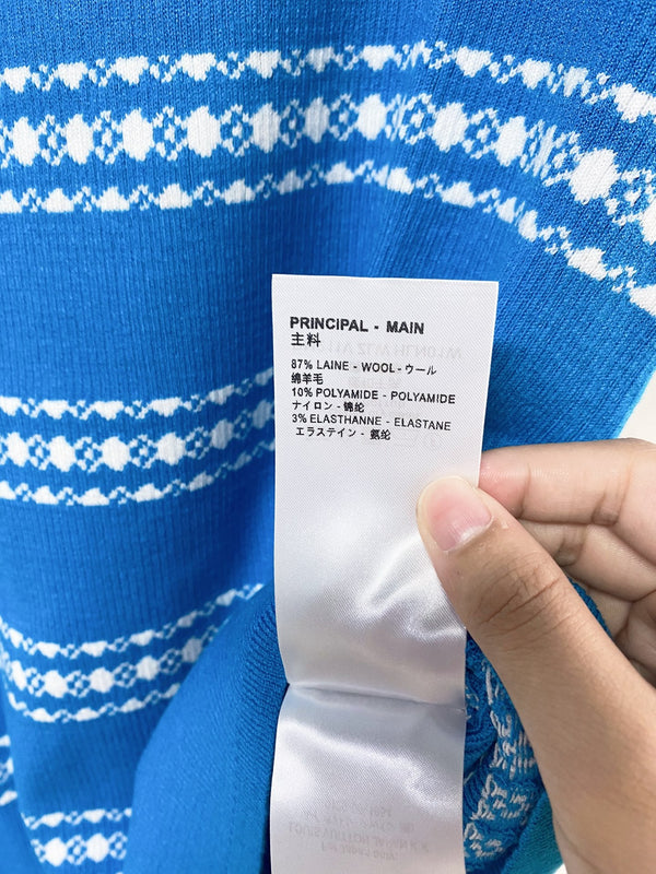 LV Short-Sleeve T-Shirt Blue in Wool 215553