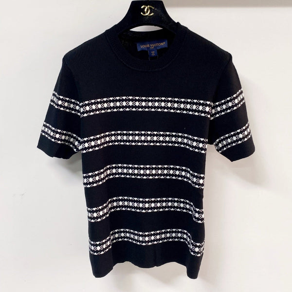 LV Short-Sleeve T-Shirt Black in Wool 215551