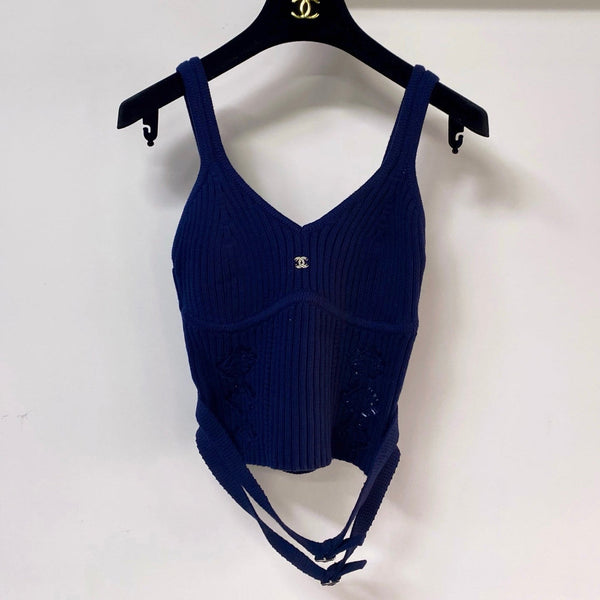 Chanel Bella Camisole Navy Blue in Cotton 248373