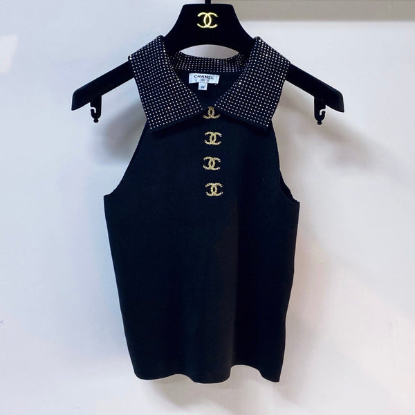 Chanel Vest Black in Wool 248347