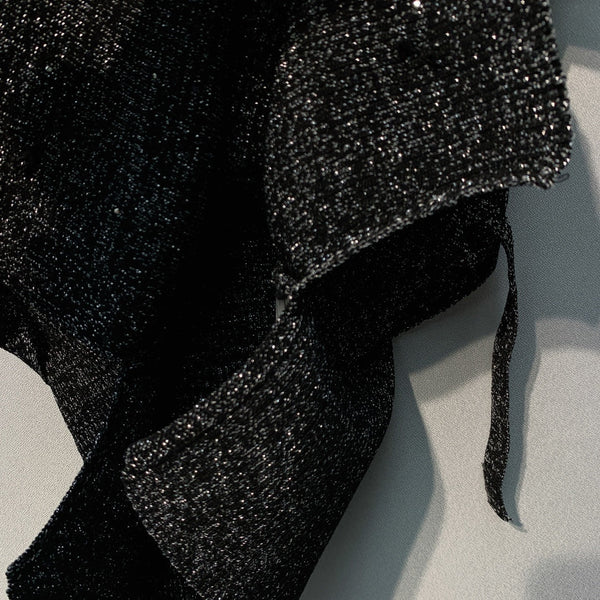 Chanel 26 Black Rhinestone Camisole in Wool 254174
