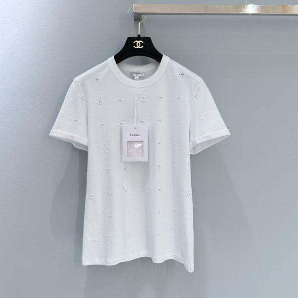 Chanel 26 Short-sleeved T-shirt White in Cotton 253570