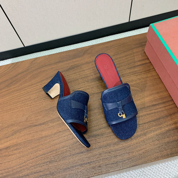 LP Color-blocked Sandals 50 Blue in Canvas 703248