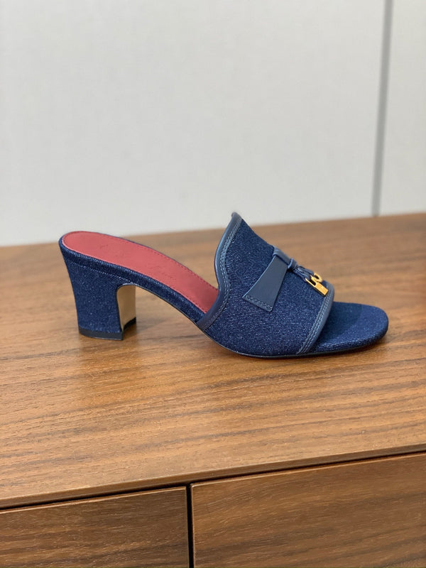 LP Color-blocked Sandals 50 Blue in Canvas 703248