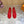 LV Romy Flat Ballerina Red in Crochet 703068